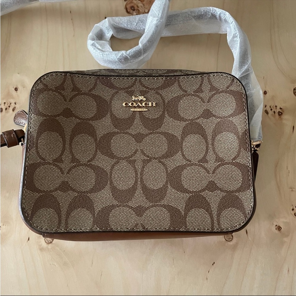 COACH Mini Camera Bag in Signature Canvas